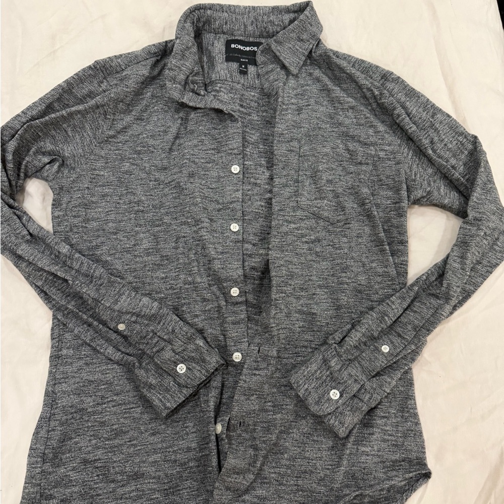 Bonobos Charcoal Slim Fit Shirt